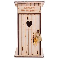 Копилка туалет 1 кабинка "Деньги не пахнут" белая во Аксае